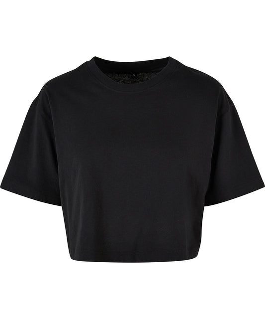 Build Your Brand BY264 Women’s short oversized tee in Black