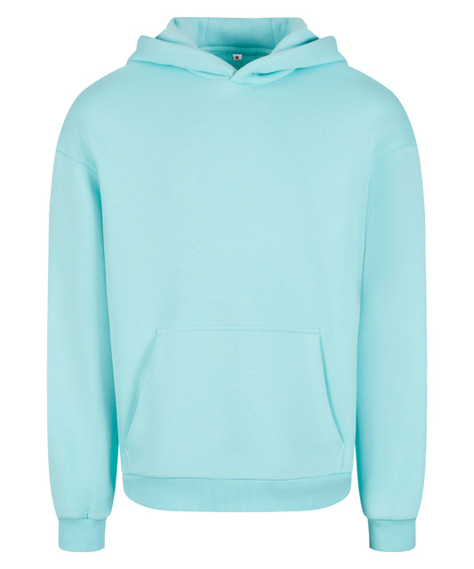 Build Your Brand BY284 Fluffy hoodie in Beryl Blue*