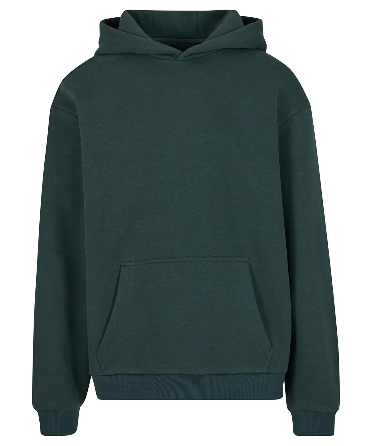 Build Your Brand BY284 Fluffy hoodie in Bottle Green