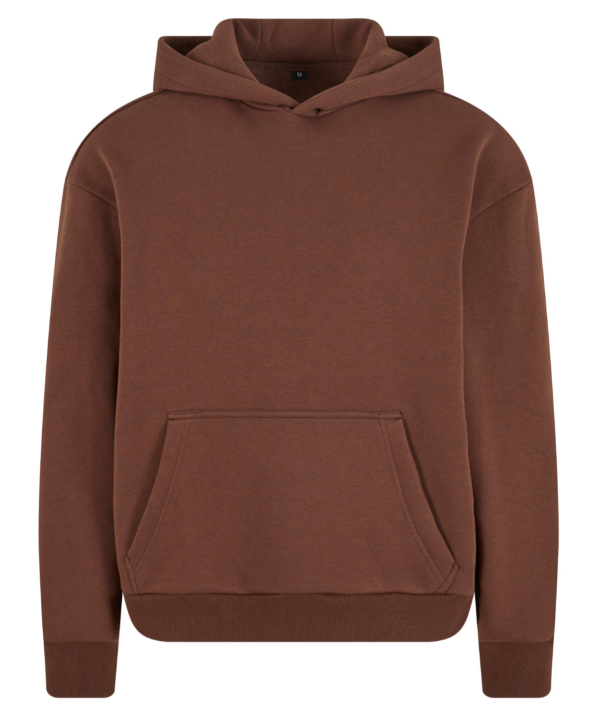 Build Your Brand BY284 Fluffy hoodie in Chocolate Brown*