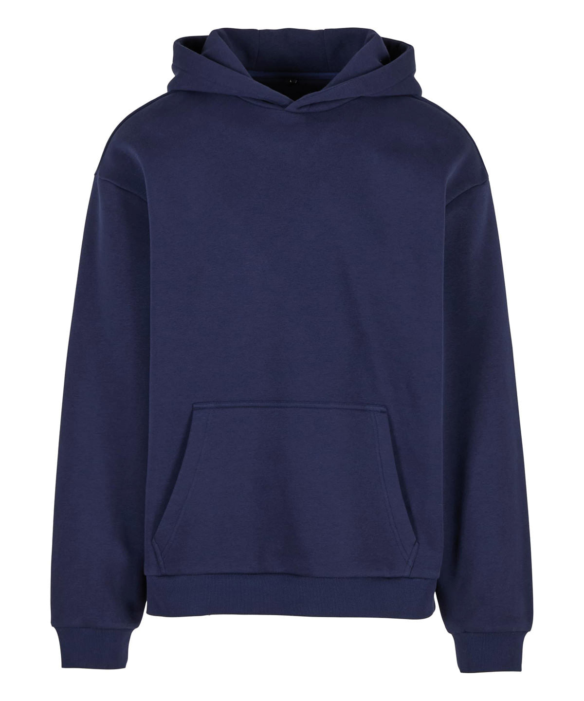 Build Your Brand BY284 Fluffy hoodie in Navy*