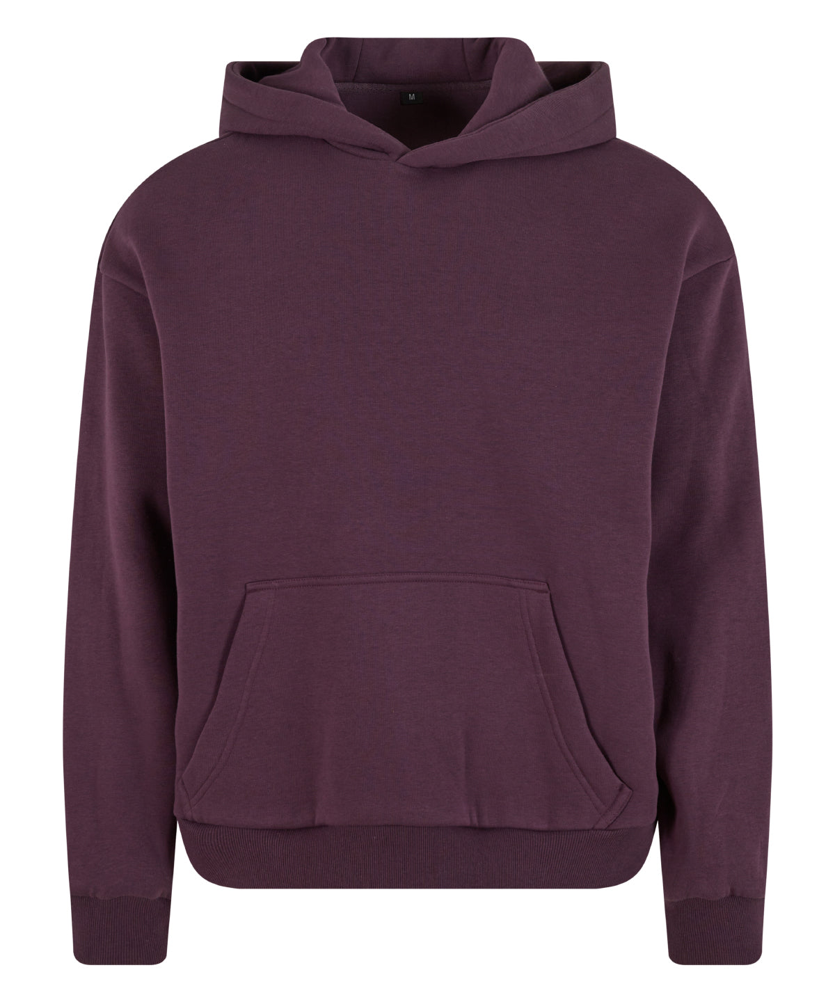 Build Your Brand BY284 Fluffy hoodie in Plum Purple*
