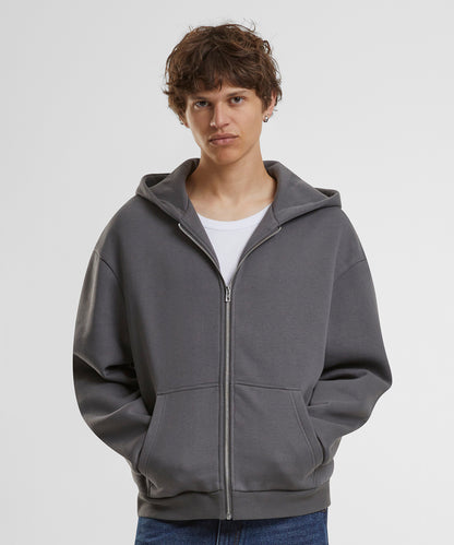 Build Your Brand BY285 Fluffy zip hoodie