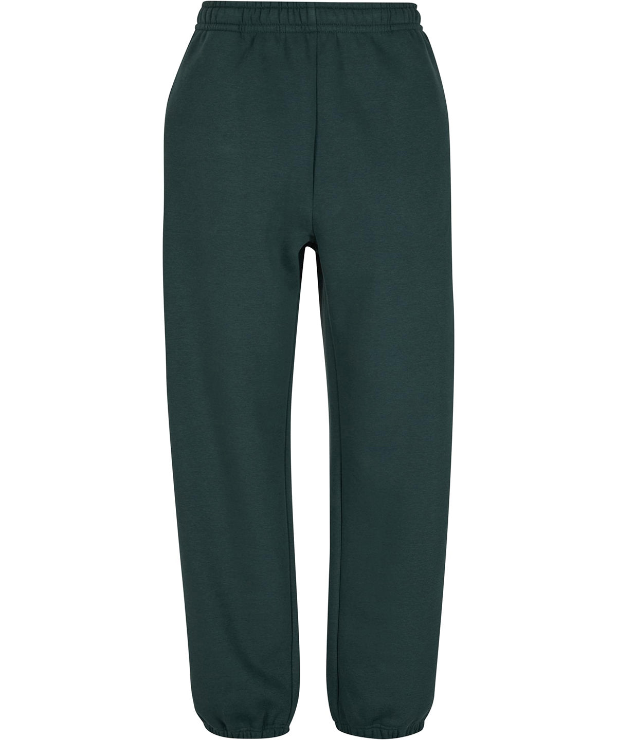 Build Your Brand BY286 Fluffy sweatpants in Bottle Green