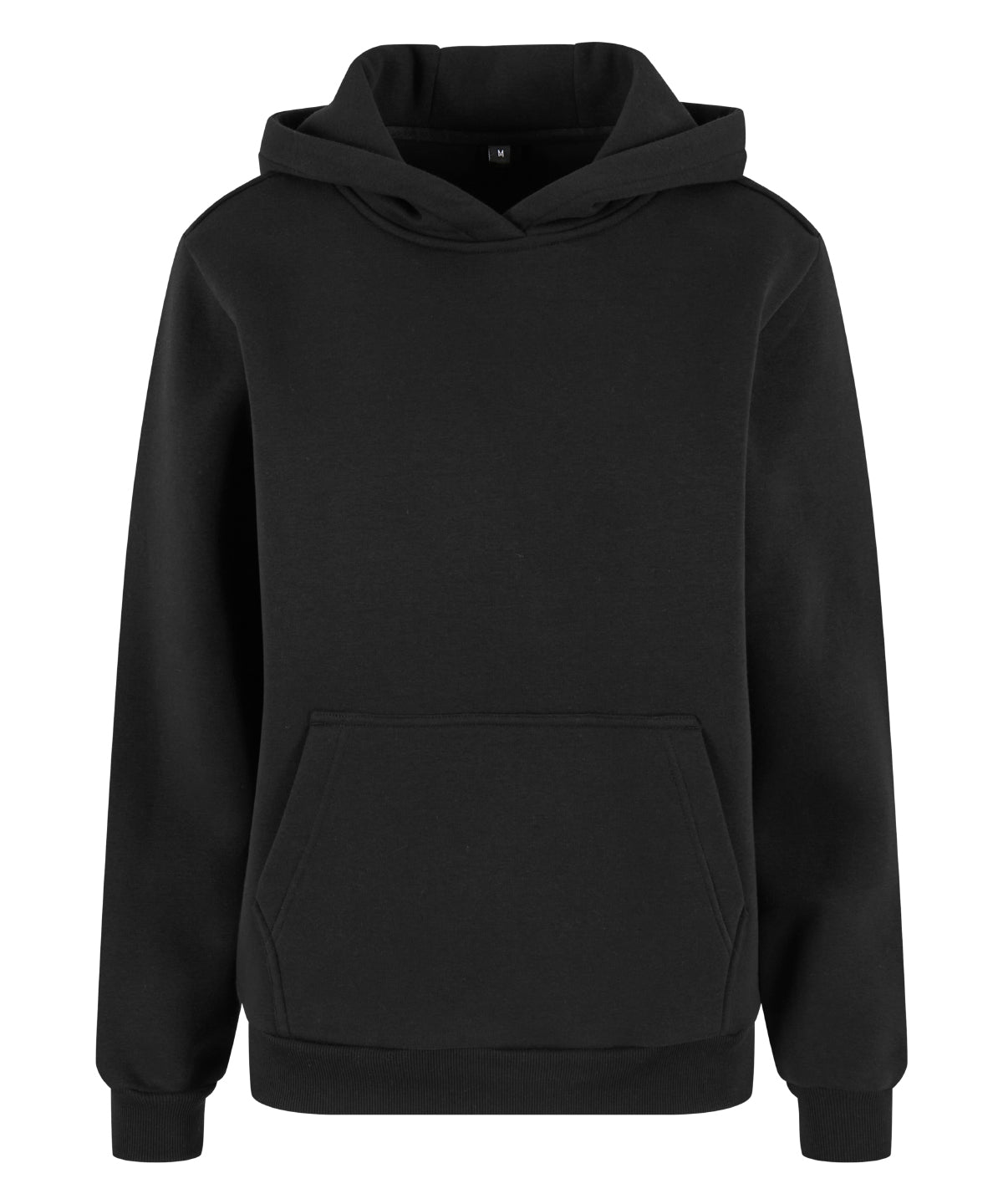 Build Your Brand BY289 Women’s fluffy hoodie in Black