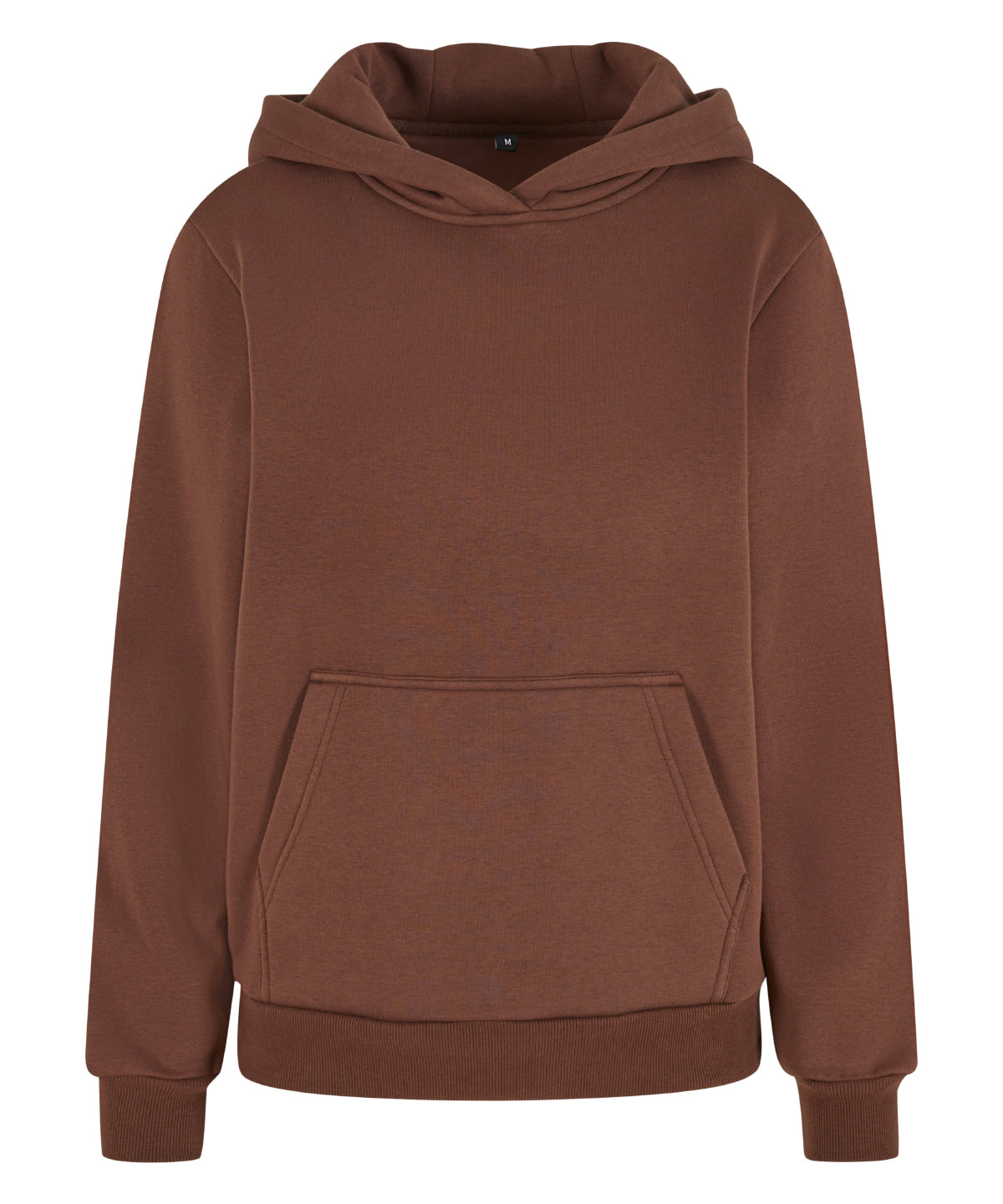 Build Your Brand BY289 Women’s fluffy hoodie in Chocolate Brown