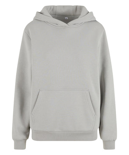 Build Your Brand BY289 Women’s fluffy hoodie in Light Asphalt