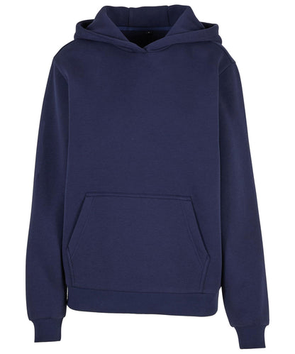 Build Your Brand BY289 Women’s fluffy hoodie in Navy