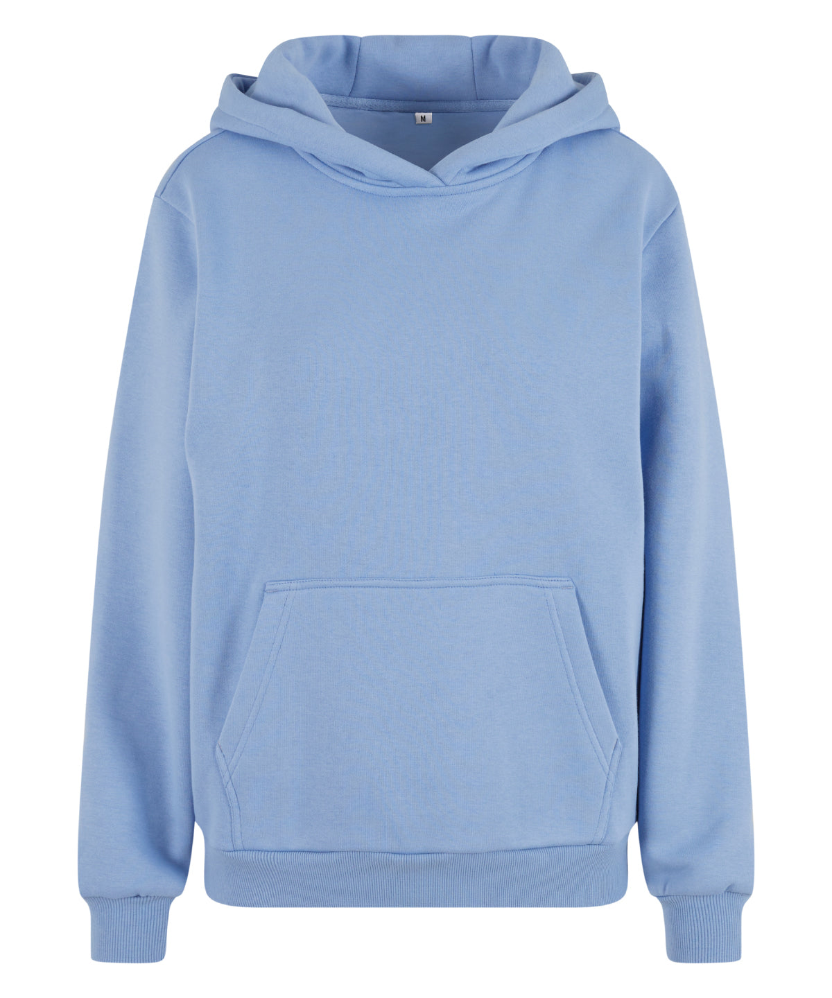 Build Your Brand BY289 Women’s fluffy hoodie in Powder Blue