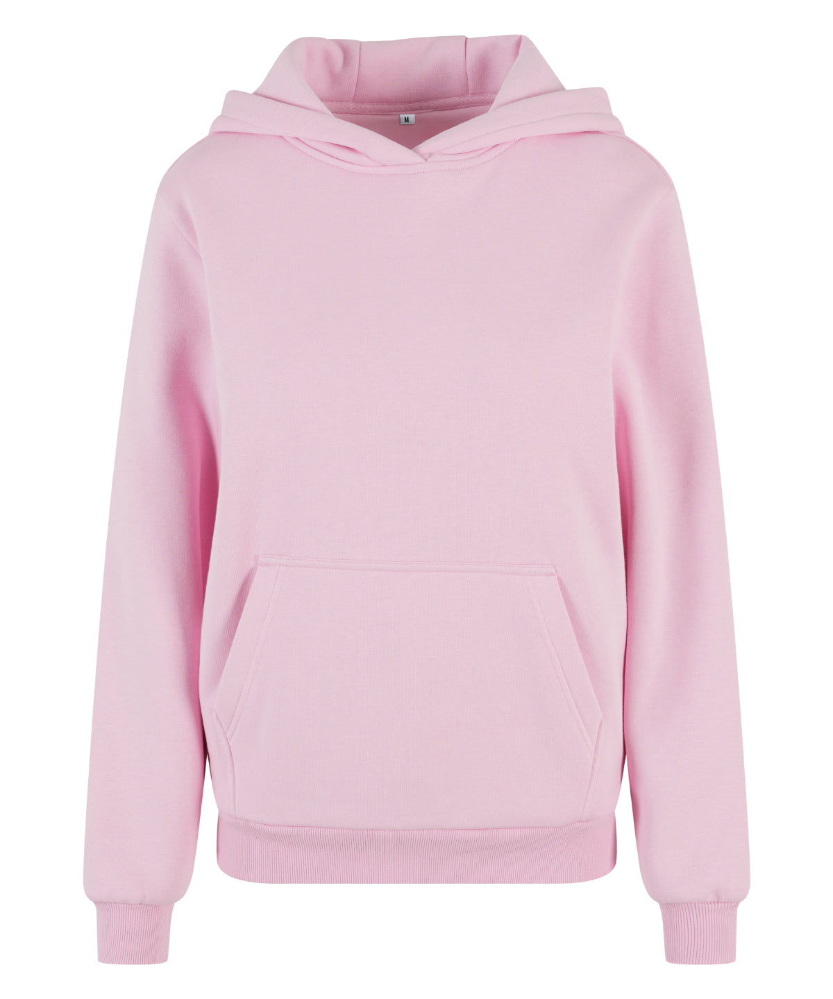 Build Your Brand BY289 Women’s fluffy hoodie in Soft Pink