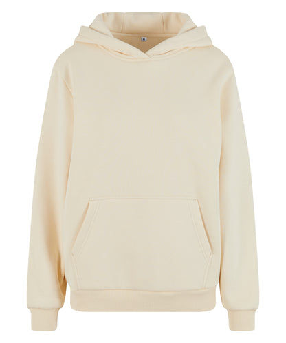 Build Your Brand BY289 Women’s fluffy hoodie in White Sand