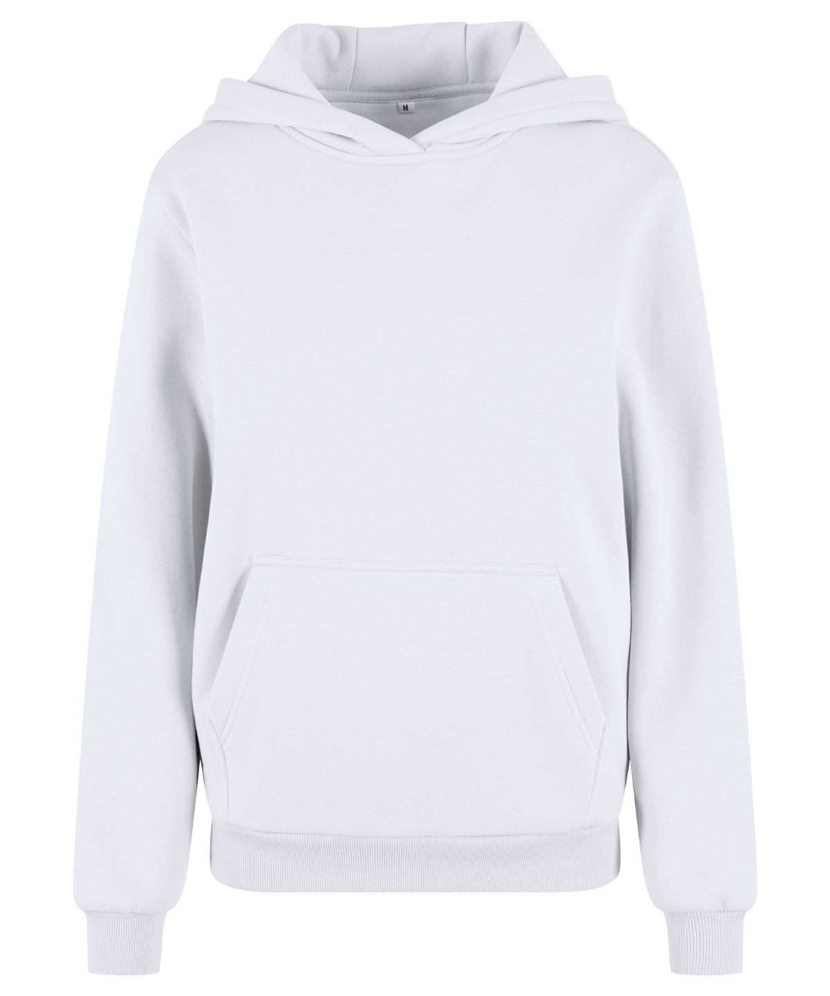 Build Your Brand BY289 Women’s fluffy hoodie in White