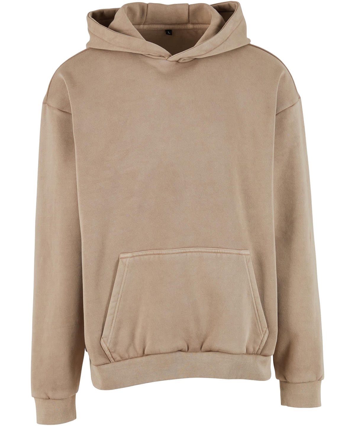 Build Your Brand BY294 Vintage heavy hoodie in Chalk Dust
