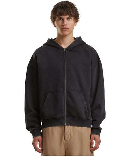 Build Your Brand BY295 Vintage heavy zip hoodie