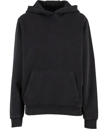 Build Your Brand BY298 Women’s vintage heavy hoodie in Black