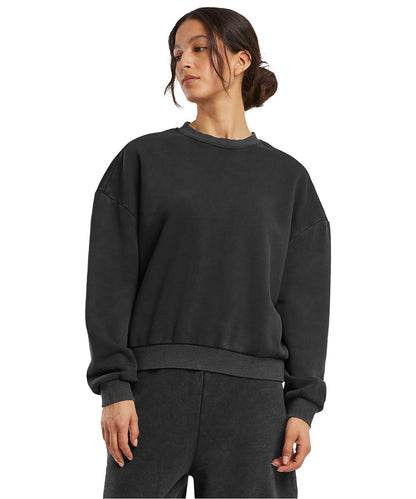 Build Your Brand BY301 Women’s vintage heavy crew neck