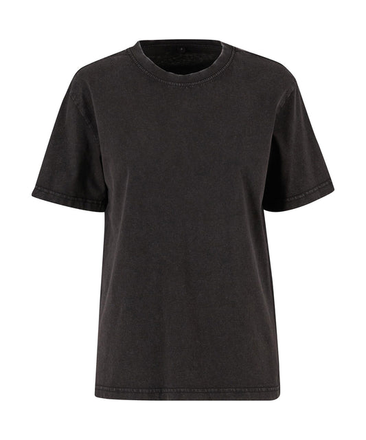 Build Your Brand BY306 Women’s vintage everyday tee in Black