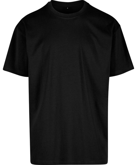 Build Your Brand BY308 Cotton loose tee in Black