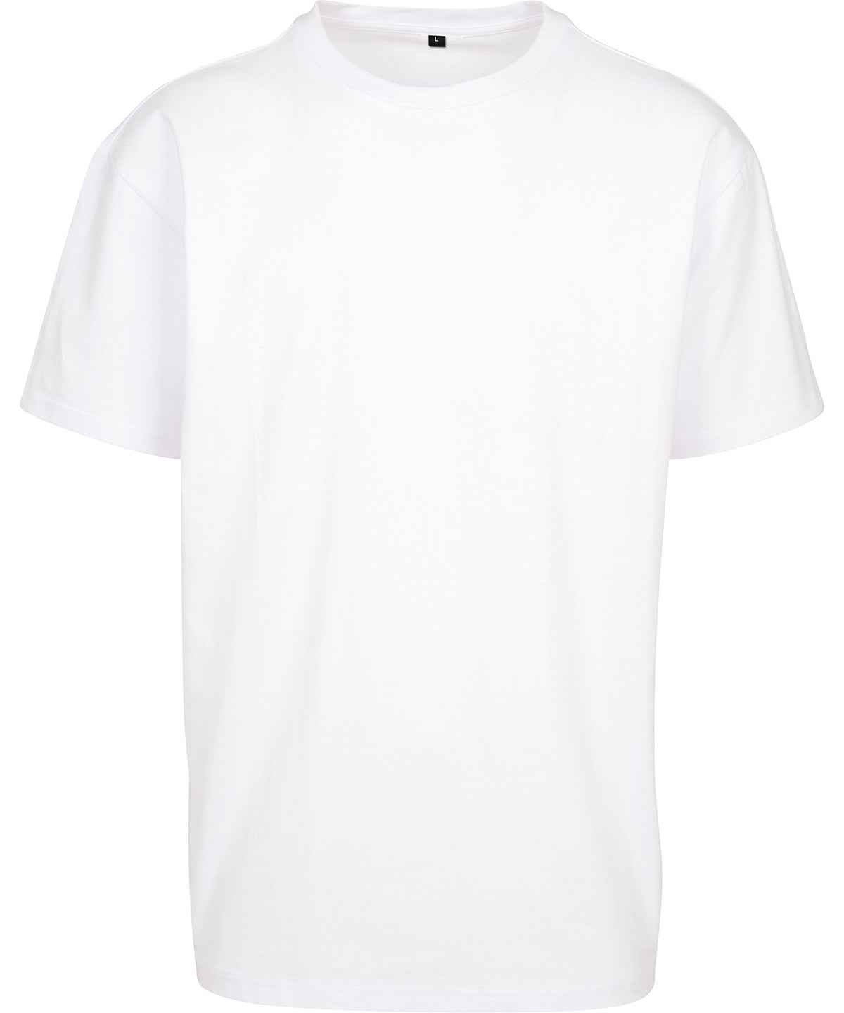 Build Your Brand BY308 Cotton loose tee in White