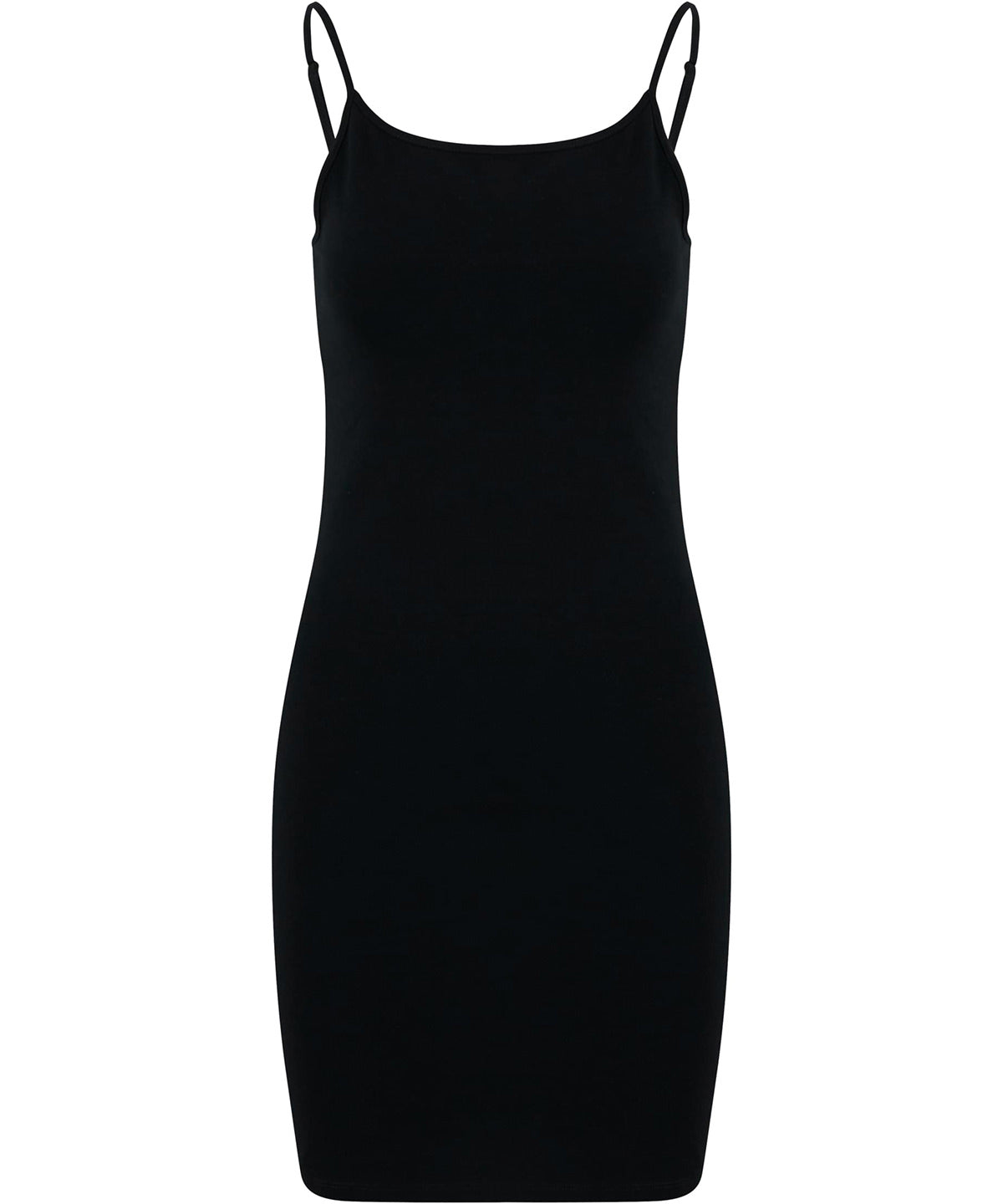 Build Your Brand BY313 Women’s stretch Jersey slim dress in Black