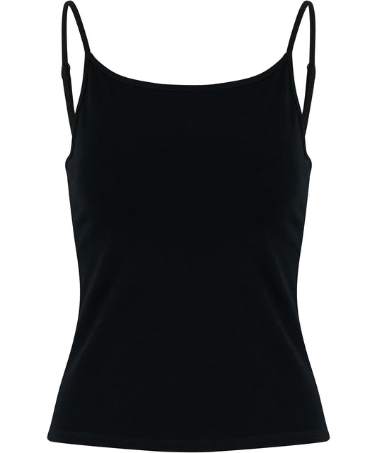 Build Your Brand BY314 Women’s stretch Jersey short slim top in Black
