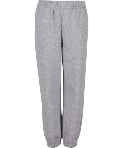 Build Your Brand BY317 Kids fluffy sweatpants in Heather Grey