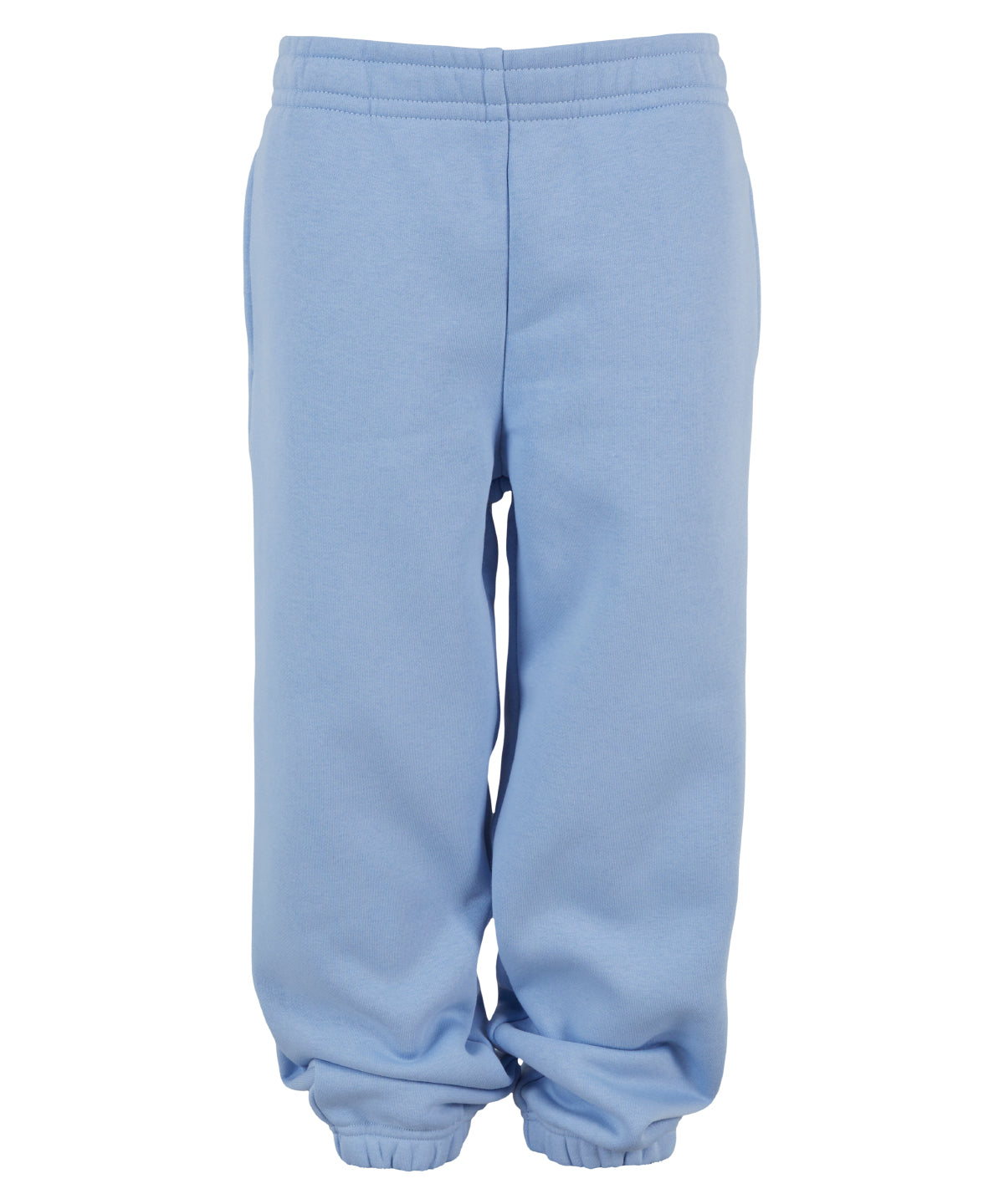 Build Your Brand BY317 Kids fluffy sweatpants in Powder Blue
