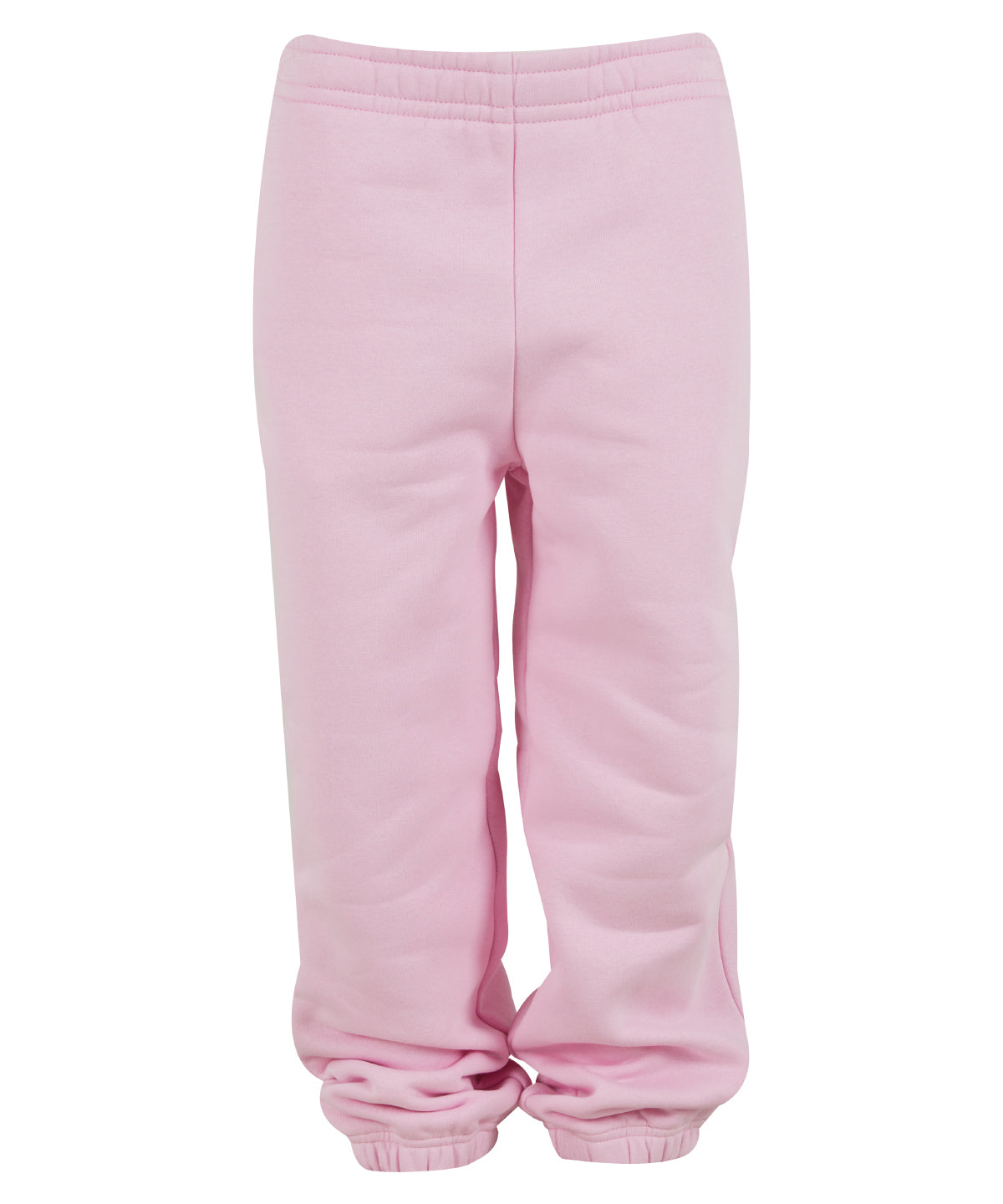 Build Your Brand BY317 Kids fluffy sweatpants in Soft Pink