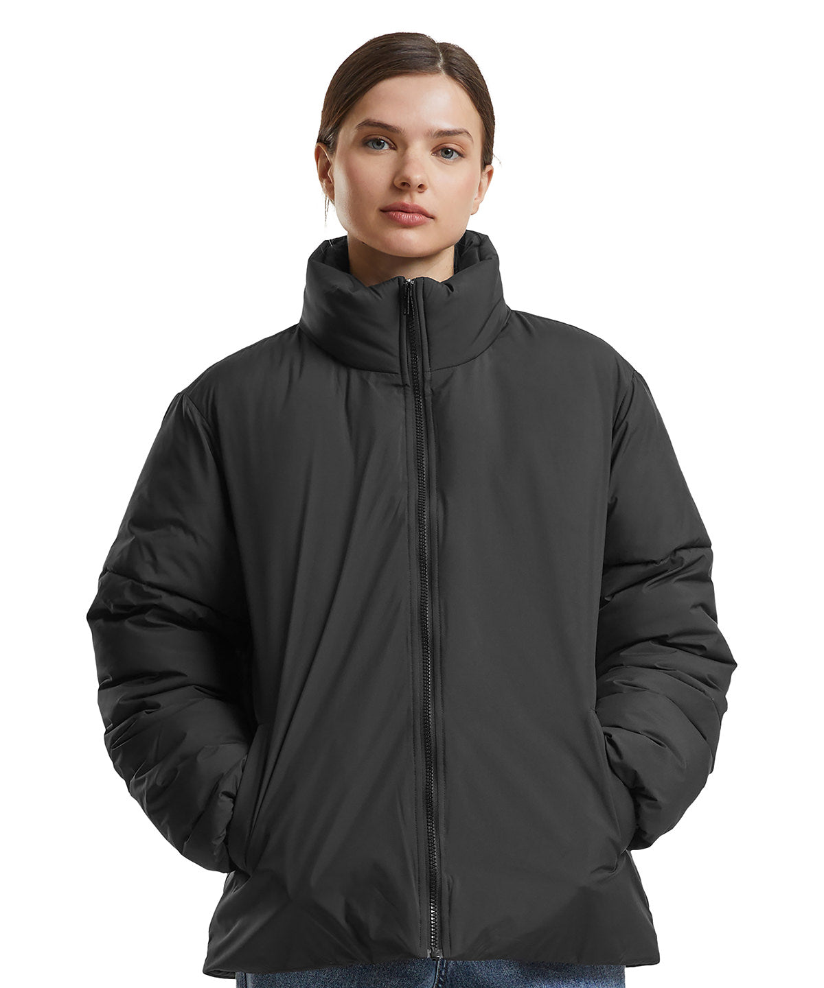 Build Your Brand BY383 Women’s loose puffer jacket