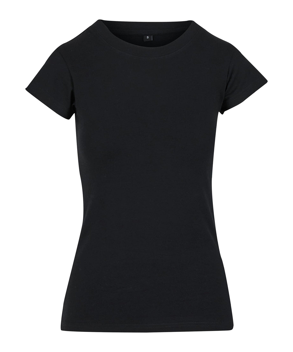 Build Your Brand BY384 Women’s stretch tee in Black