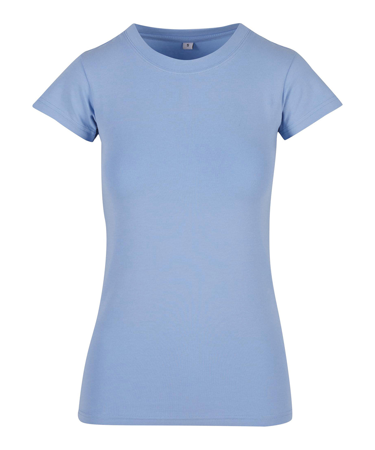 Build Your Brand BY384 Women’s stretch tee in Powder Blue