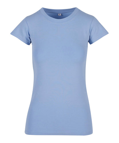 Build Your Brand BY384 Women’s stretch tee in Powder Blue