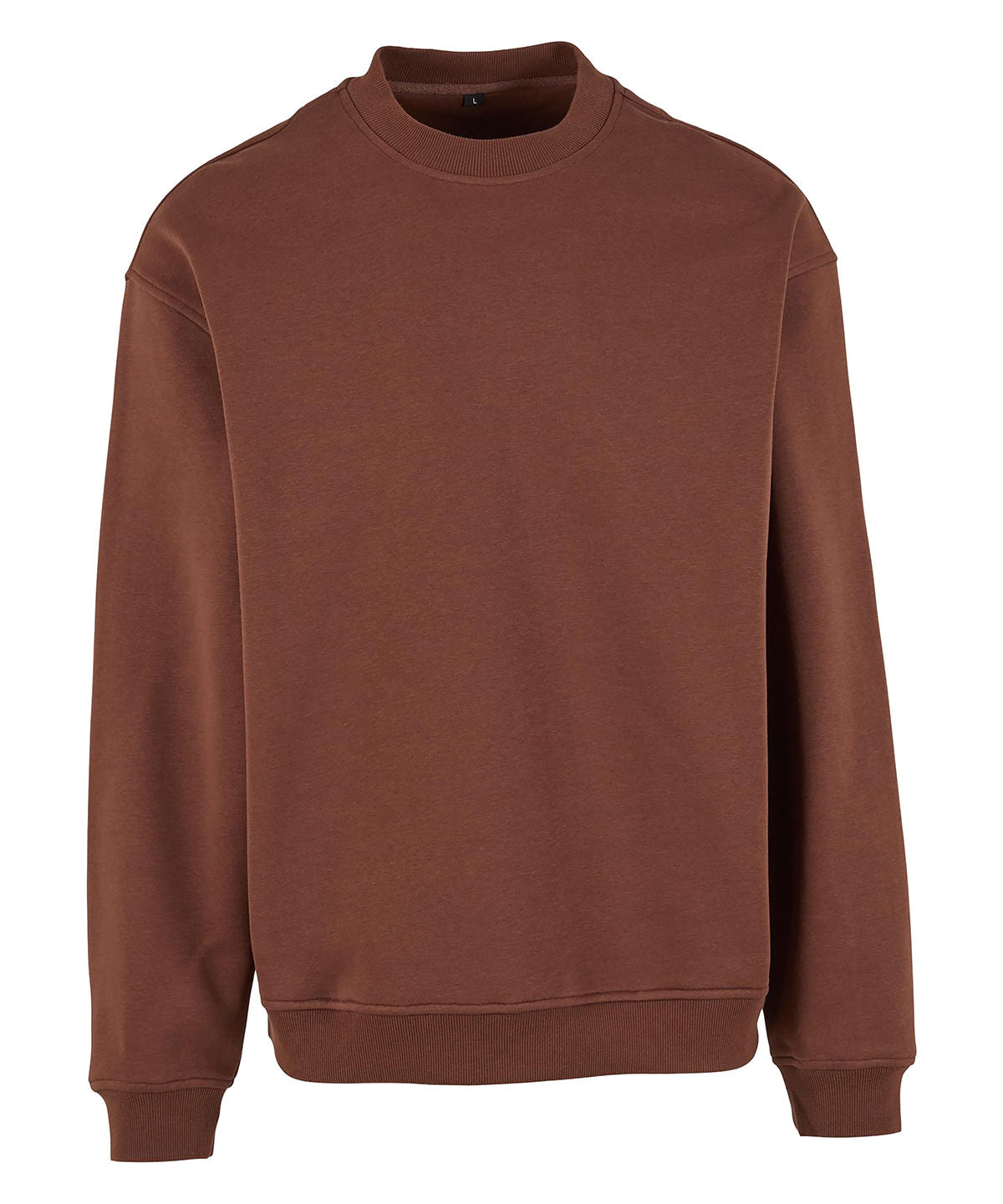 Build Your Brand BY409 Loose-fit sweatshirt in Chocolate Brown