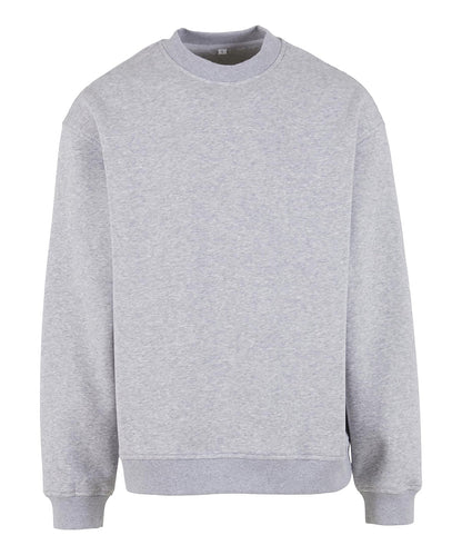 Build Your Brand BY409 Loose-fit sweatshirt in Heather Grey
