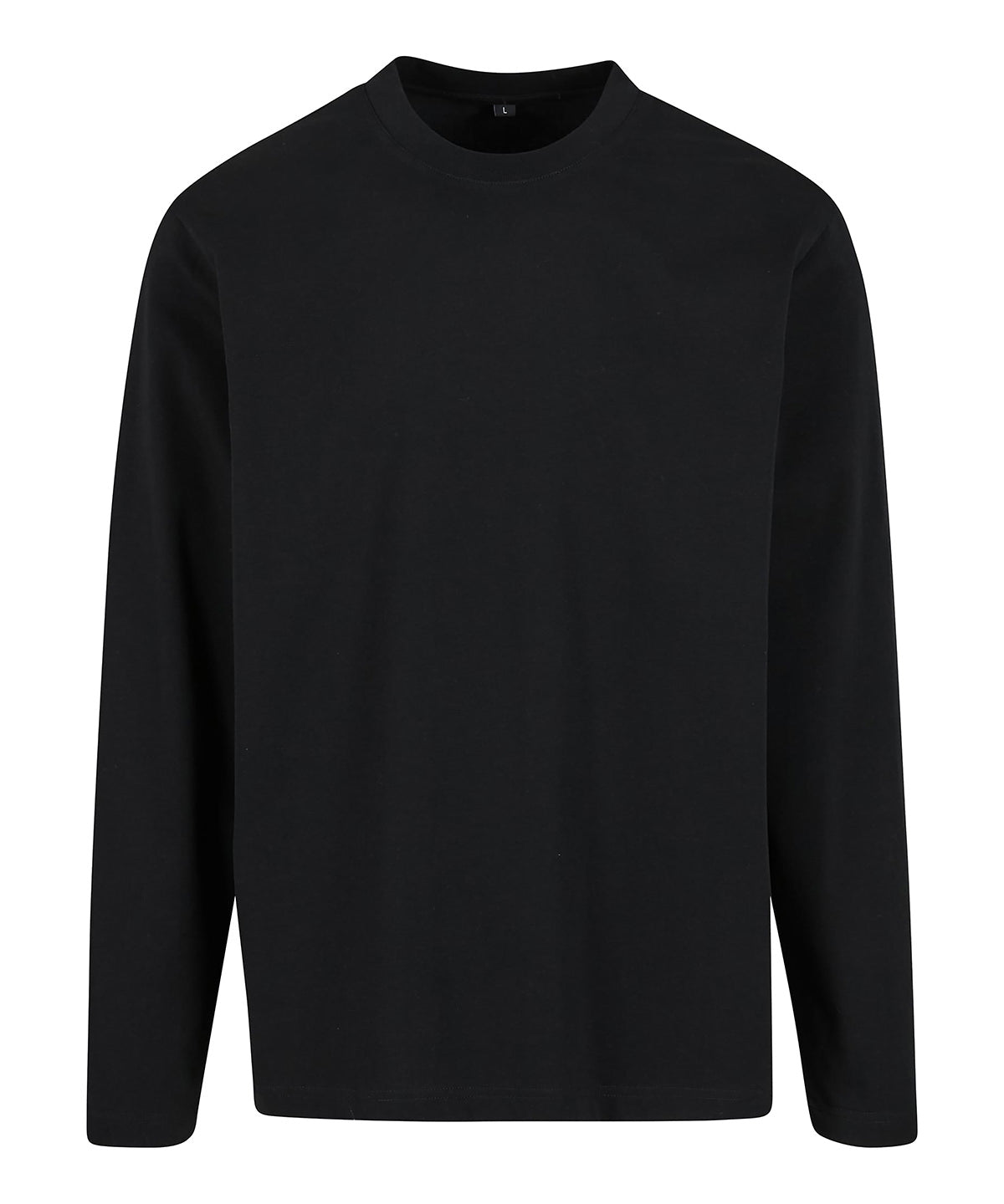 Build Your Brand BY420 Sorona loose long sleeve in Black
