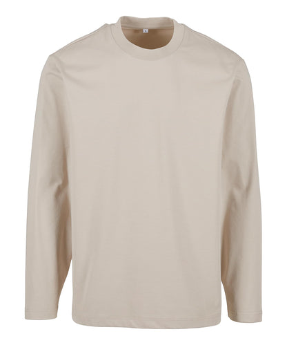 Build Your Brand BY420 Sorona loose long sleeve in Cloud