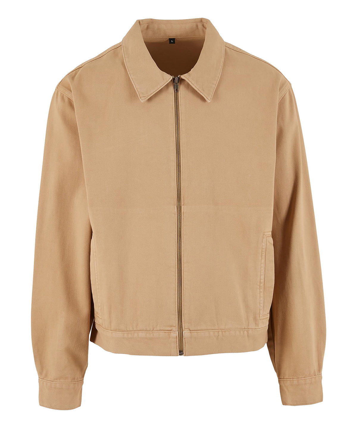Build Your Brand BY428 Basic workwear jacket in Union Beige