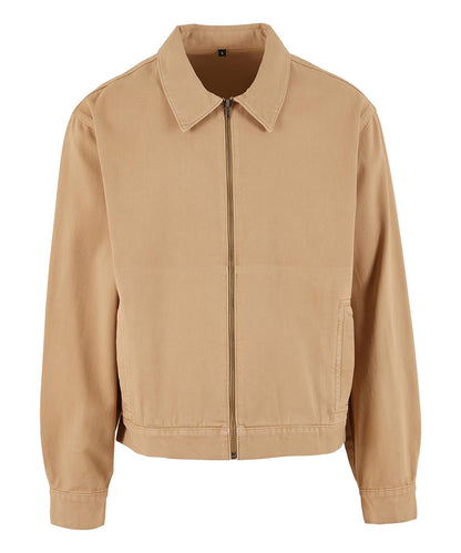 Build Your Brand BY428 Basic workwear jacket in Union Beige