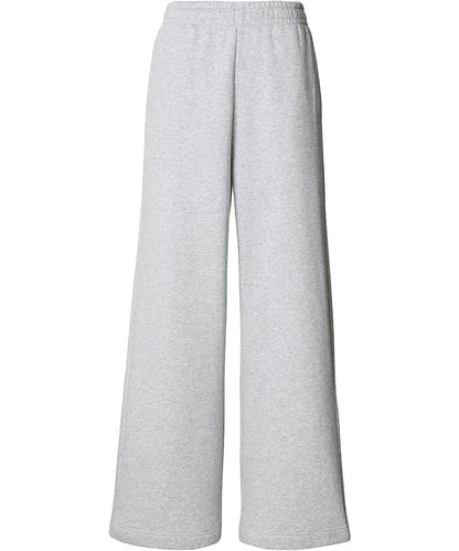 Build Your Brand BY431 Women’s wide-leg sweatpants in Heather Grey
