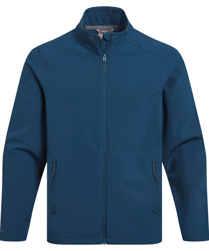 Craghoppers CR331 Expert Basecamp II softshell jacket in Poseidon Blue