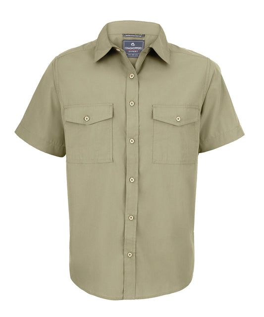 Craghoppers CR542 Expert Kiwi short-sleeved shirt in Pebble