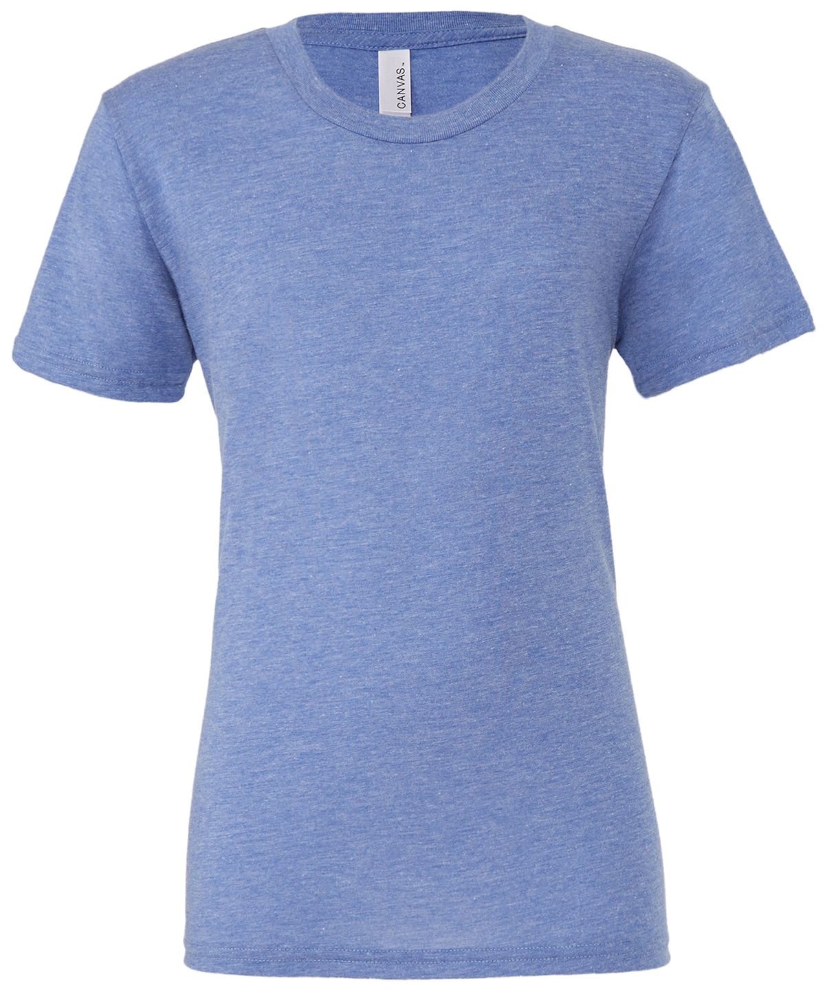 Bella Canvas CV003 Unisex triblend crew neck t-shirt in Blue Triblend