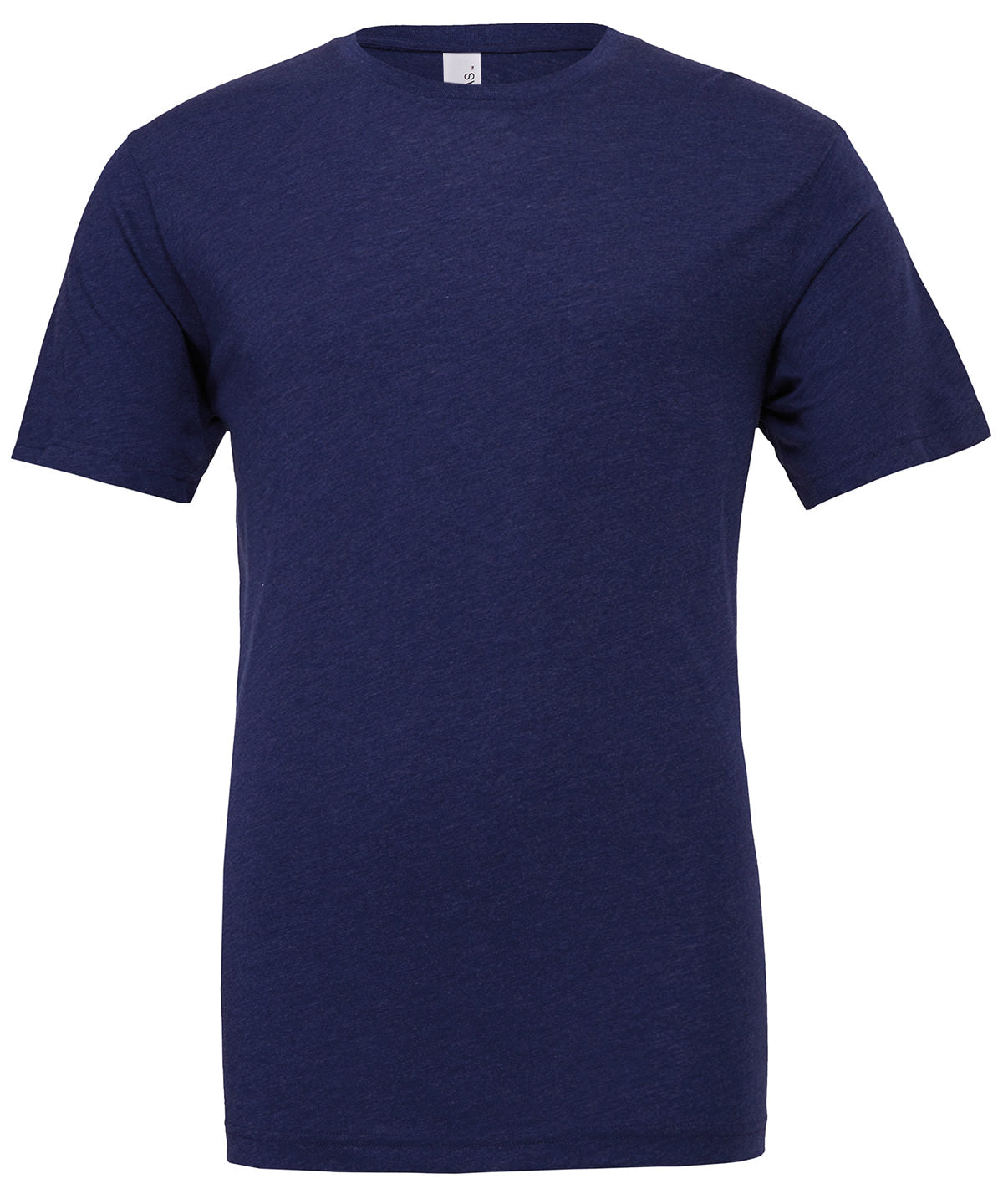 Bella Canvas CV003 Unisex triblend crew neck t-shirt in Navy Triblend