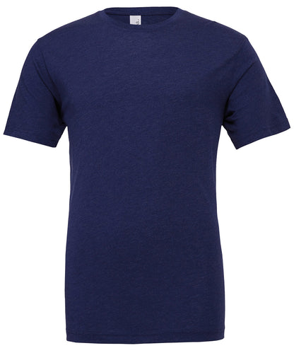 Bella Canvas CV003 Unisex triblend crew neck t-shirt in Navy Triblend