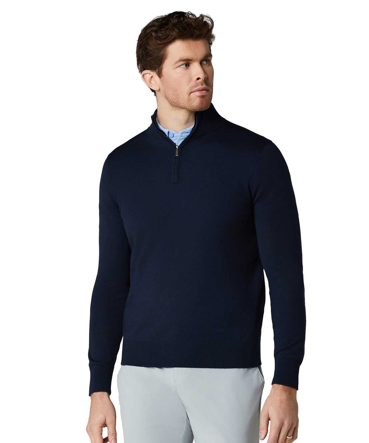 Callaway CW053 1/4-zip merino blend sweater