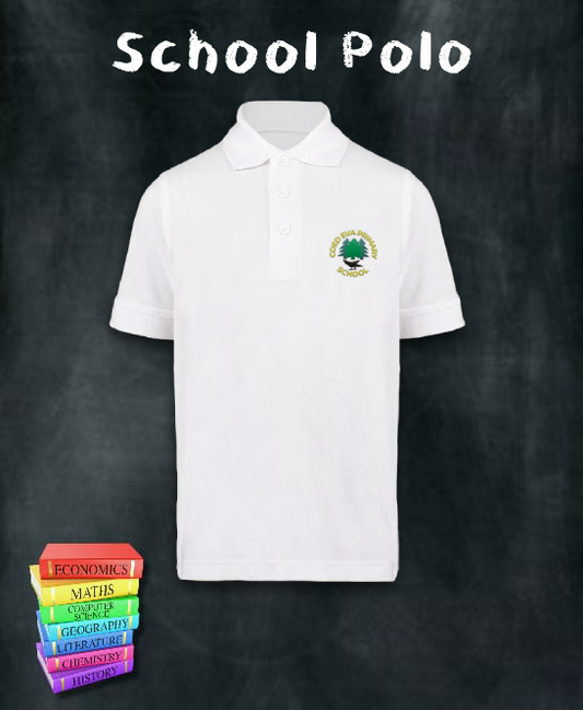 Coed Eva Primary White Polo