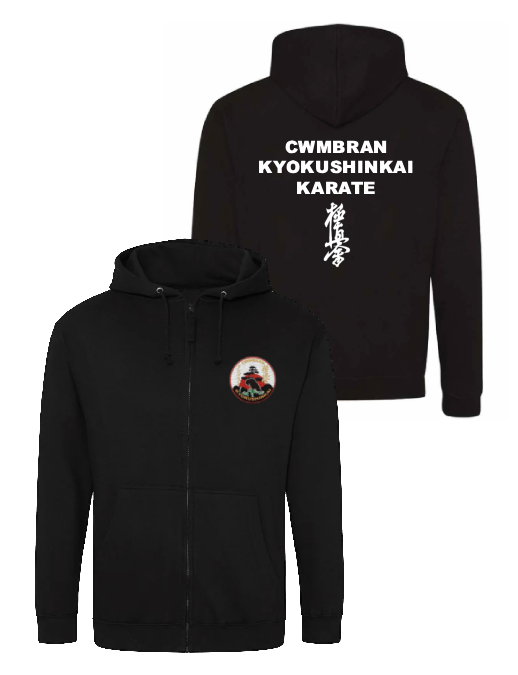 Zipped Hoodie - CWMBRAN KYOKUSHINKAI KARATE