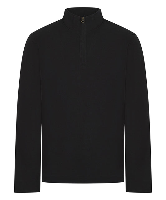 Front Row FR045 Premium piqué 1/4-zip top in Black