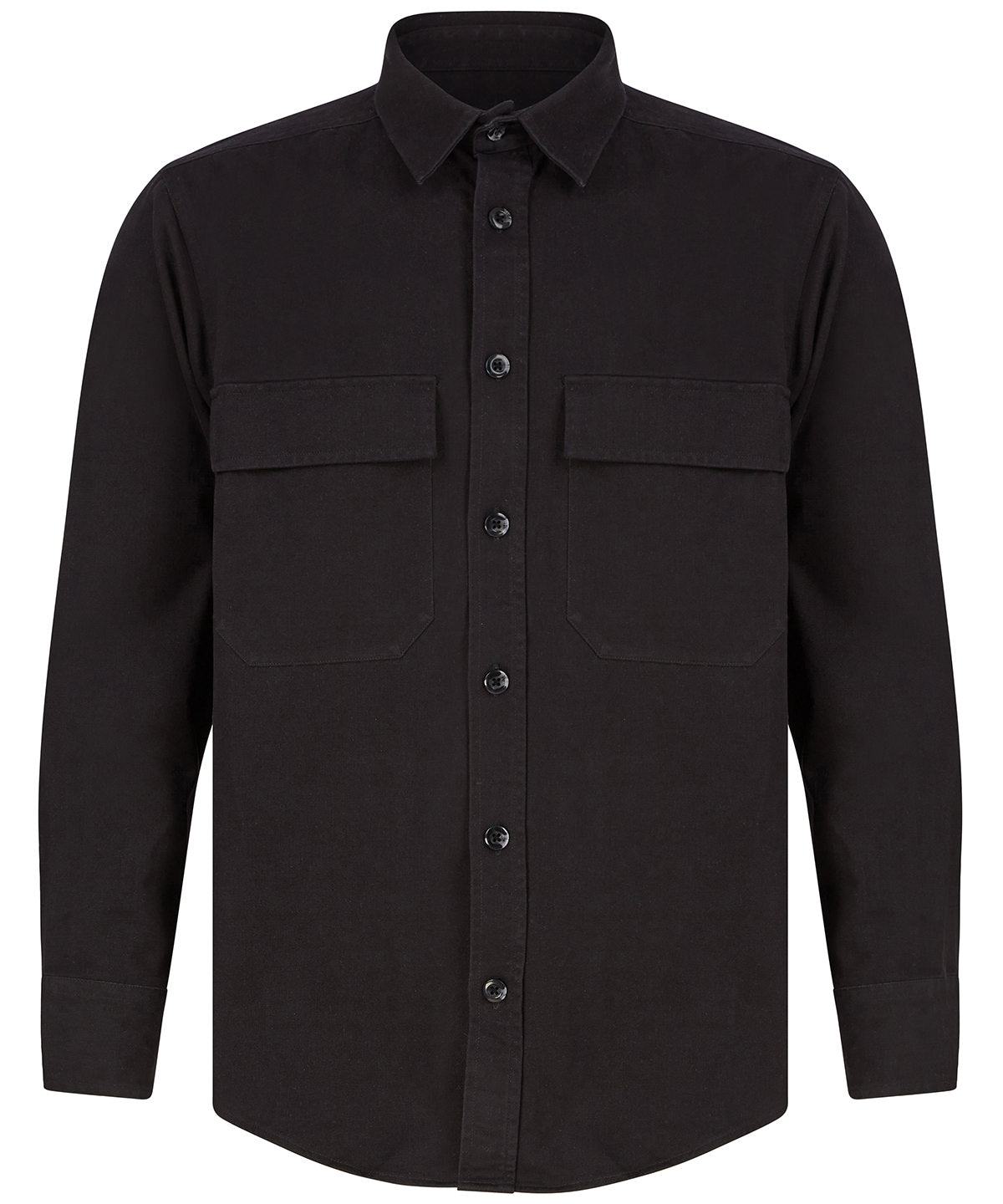 Front Row FR054 Drill overshirt in Black