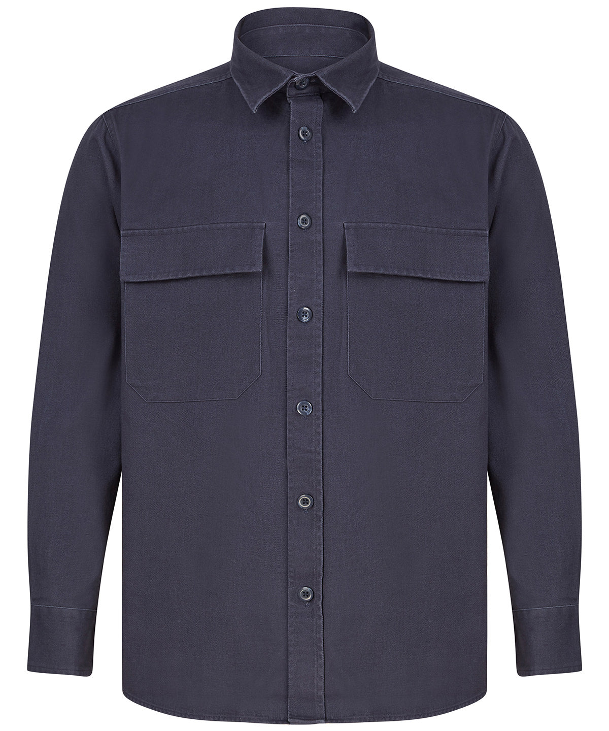 Front Row FR054 Drill overshirt in Navy